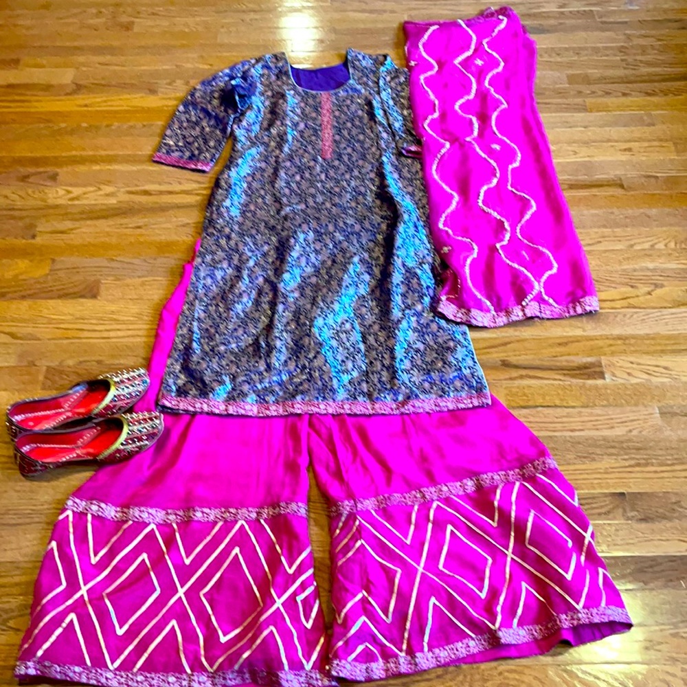 Indian/Pakistani sharara outfit